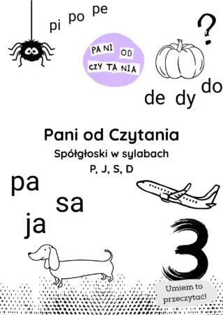 Spółgłoski w sylabach P, J, S, D