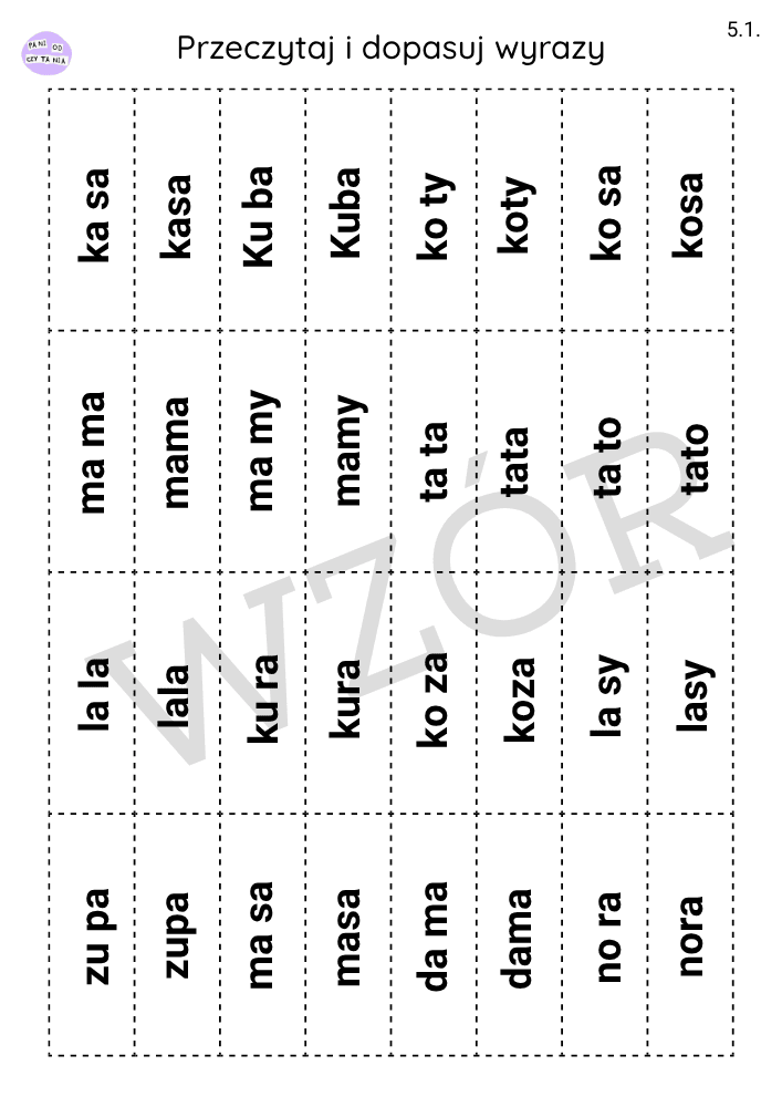 Samogłoski ę i ą. Spółgłoski n, z, r, b, p, d. Wyrazy 2 i 3 sylabowe - obrazek 6